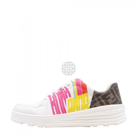 Fendi multicolor hot sale leather sneakers